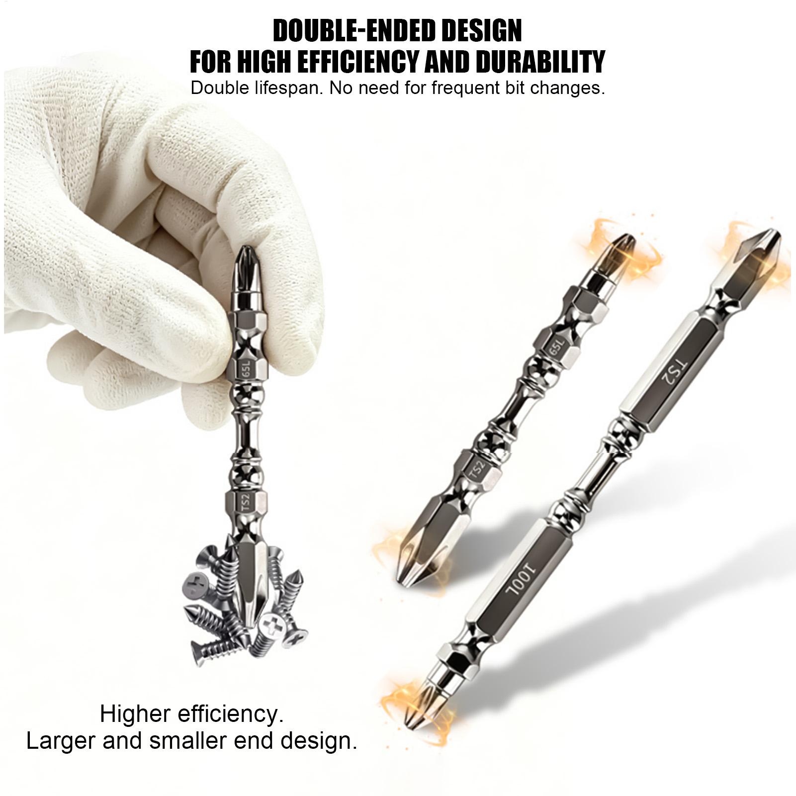 Screwdriver Set - Schraubendreher-Bit-Set, magnetisch, robust, Metall-Sechskantschaft, rutschfeste Handwerkzeuge,