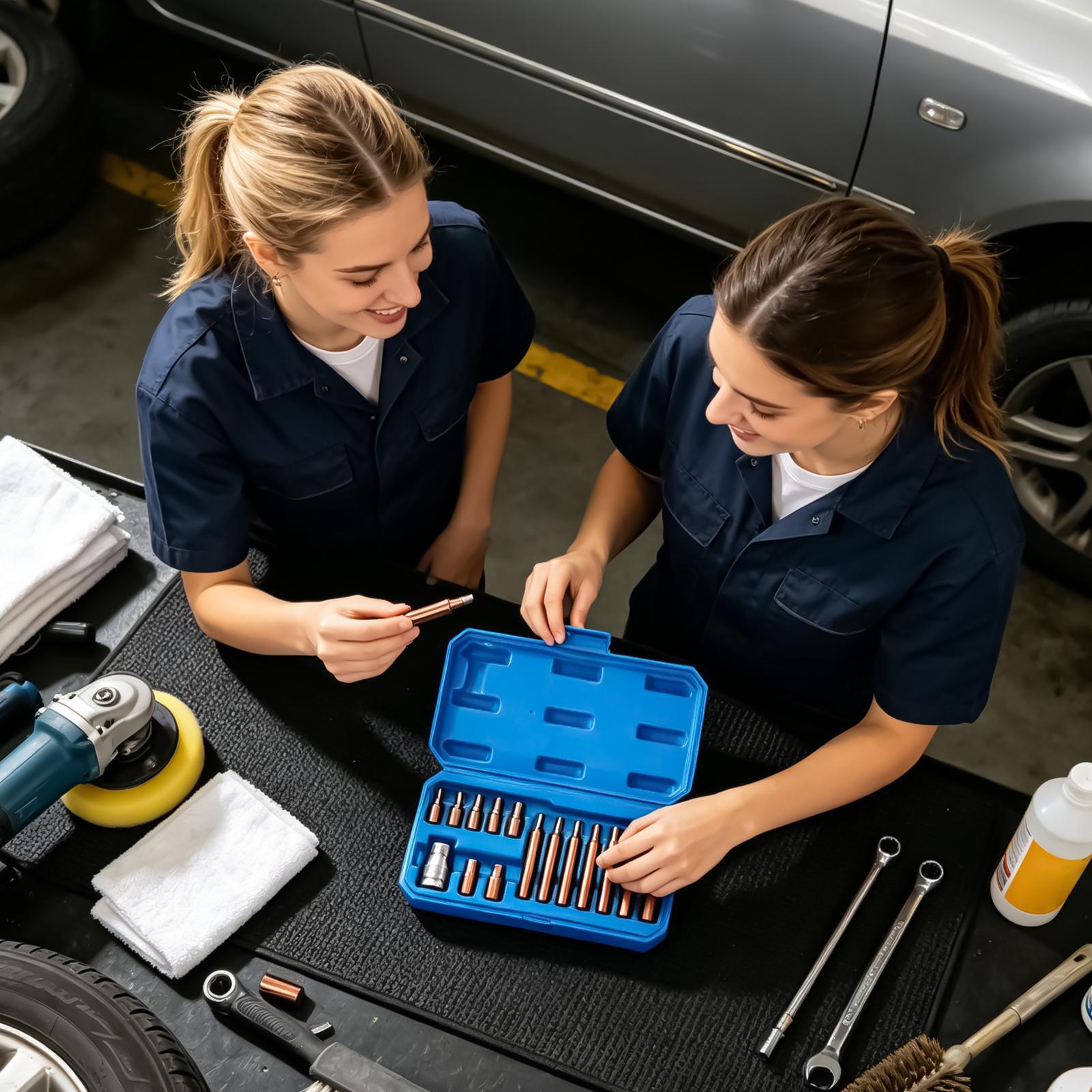 Socket Wrench - Schraubendreher-Bits, magnetisch, robust, Metall-Steckschlüssel, Reparaturwerkzeug, 15-teilig,