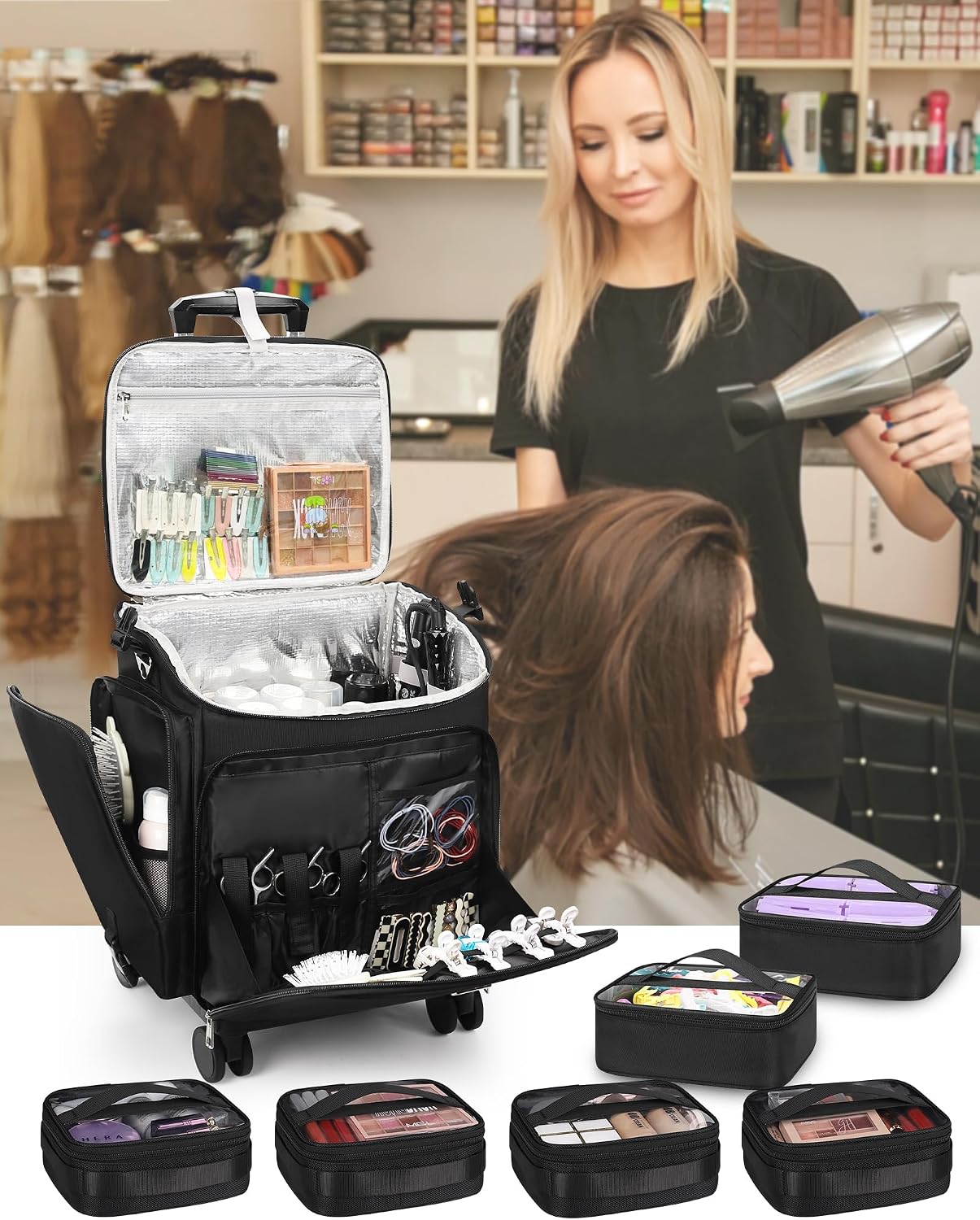 Rollender Make-up-Koffer, Haar – Tool Bag Bewertung und Preis