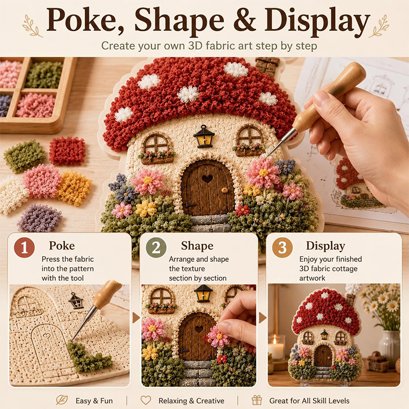 3D Pilzhaus Poke Art DIY-Set S – Tool Set Bewertung und Preis